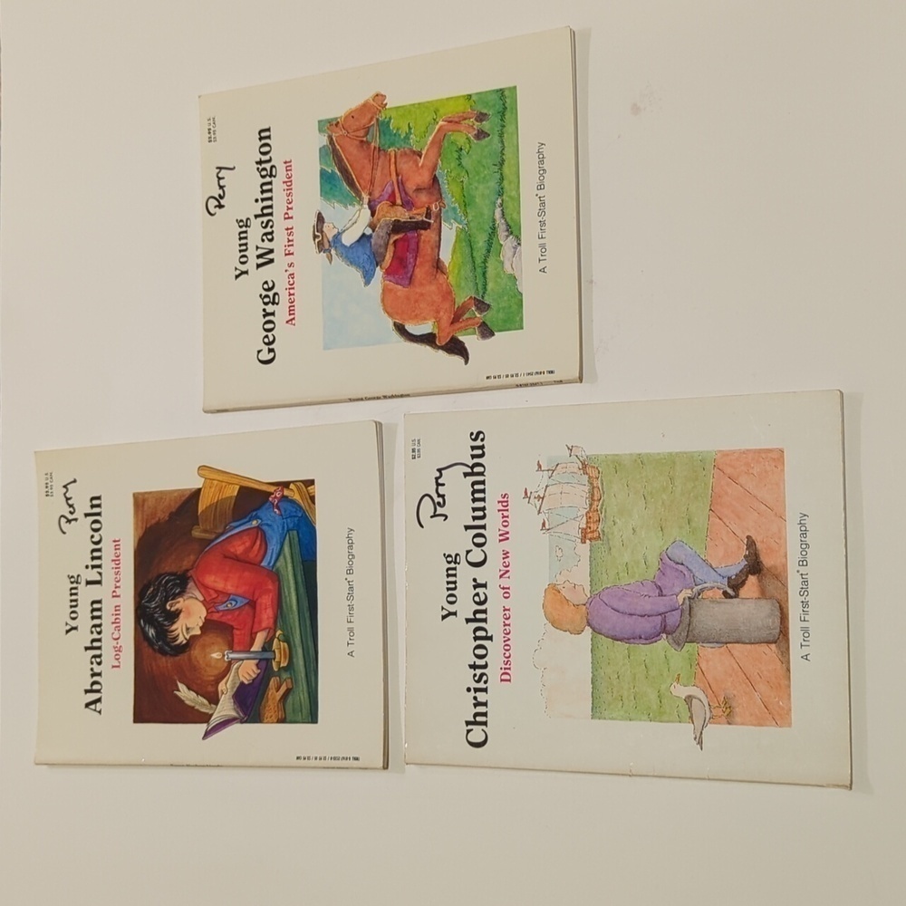 Troll First Start Biography Paperback Book Set of 3 Books